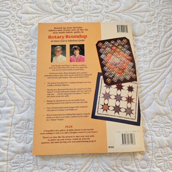 Vintage Rotary Roundup Quilt Pattern Book By Judy Hopkins & Nancy J. Martin 1994 - Picture 2 of 10